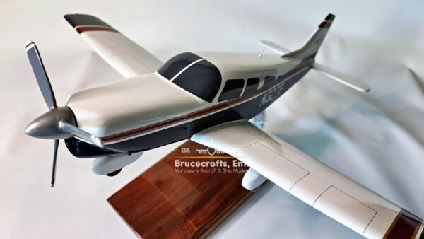 Model of Piper Saratoga II Aircraft with detailed craftsmanship.